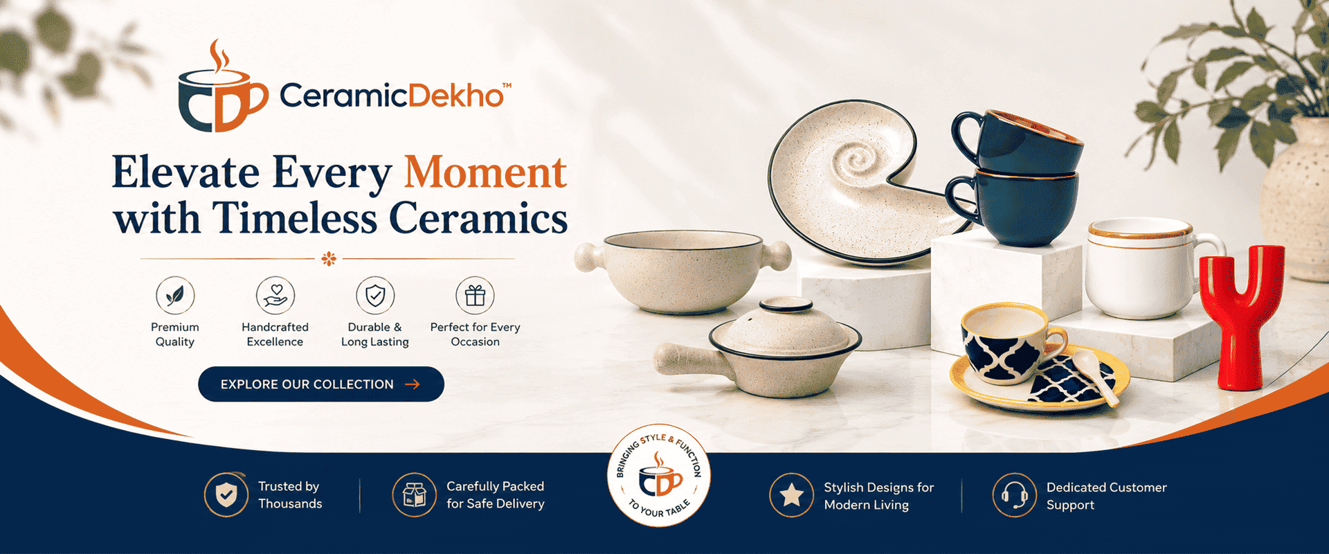 Ceramic banner